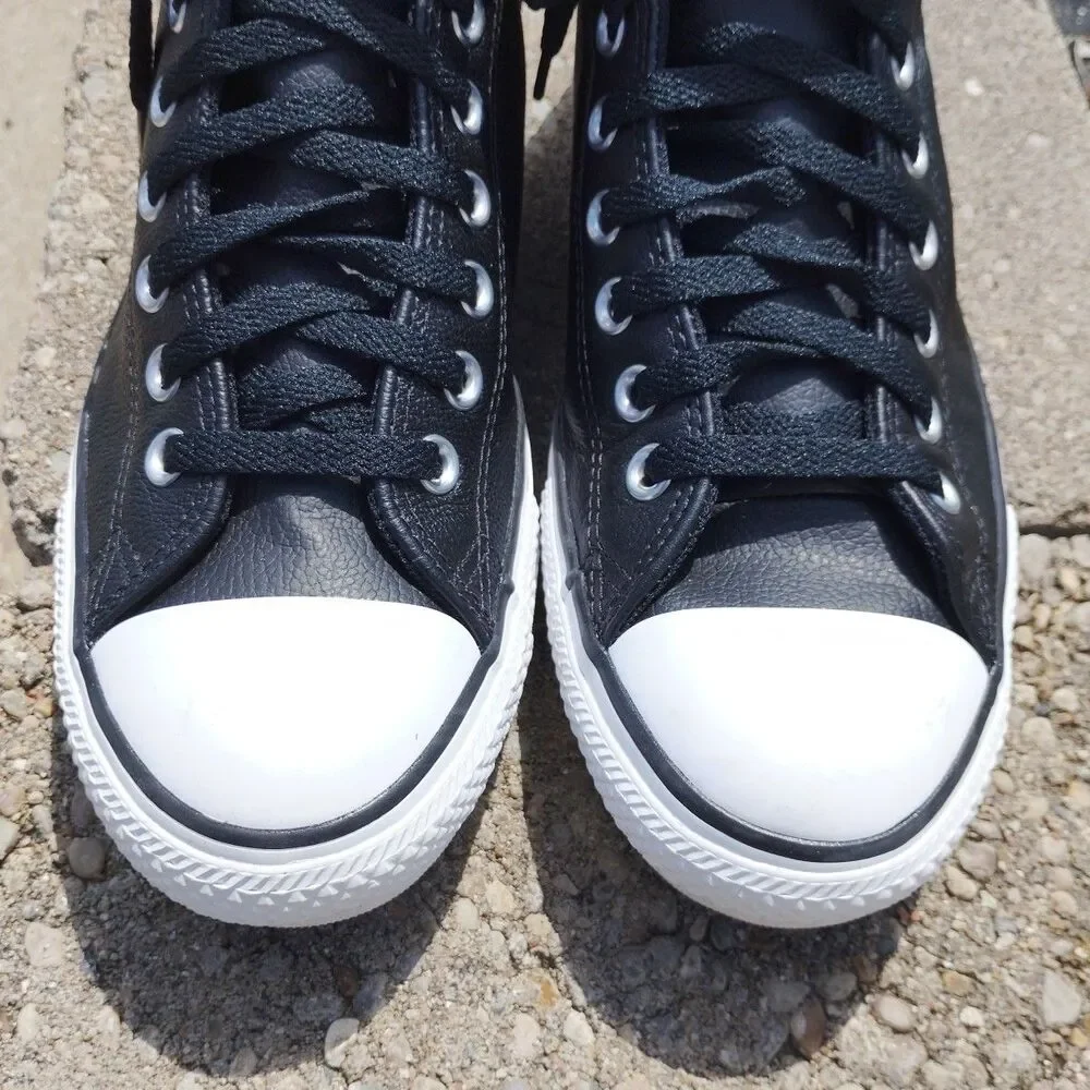 Converse W10.5 M8.5 Chuck Taylor All Star High Street Mid Leather 149426C Black